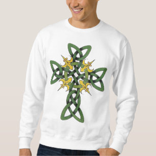 Sweatshirt T-shirt de croix celtique
