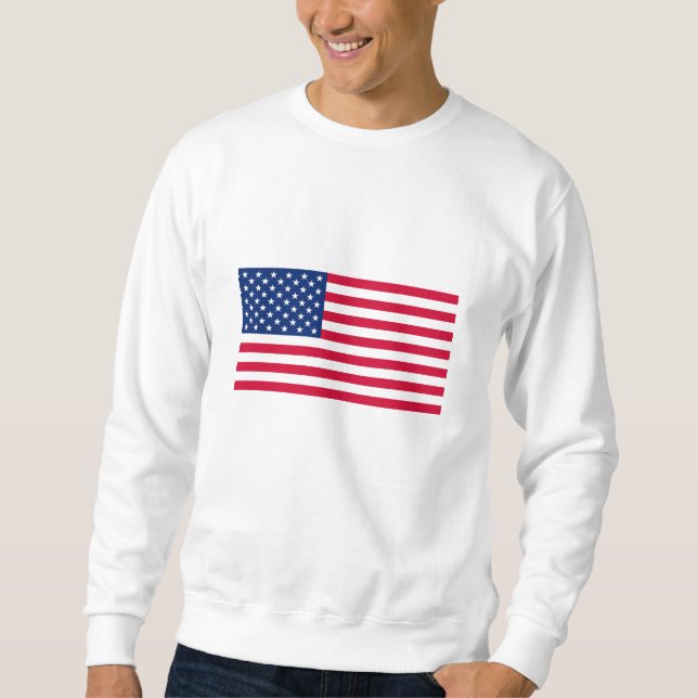 Sweatshirt T-shirt de drapeau américain (Devant)