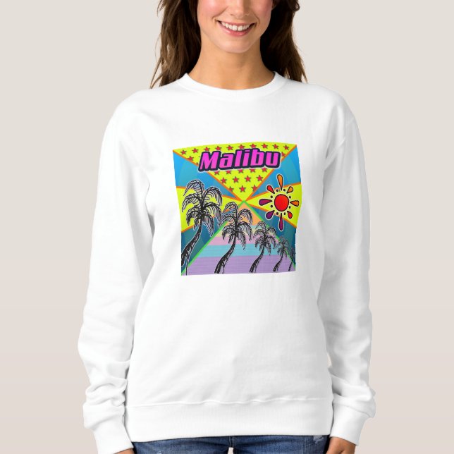 Sweatshirt T-shirt de la liberté de Malibu (Devant)