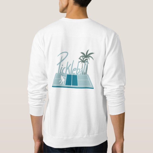 Sweatshirt T-shirt de l'équipe Pickleball Long Manches (Dos)