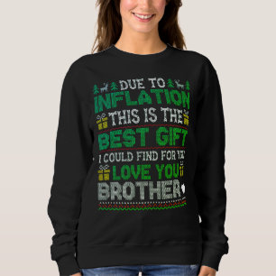 Sweatshirt T-shirt de Noël amusant et décalé pour les frères 