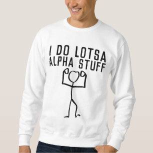 SWEATSHIRT T-SHIRT FUNNY HOMME'S PAPA ALPHA STUFF T-SHIRT