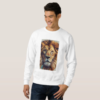 Sweatshirt T-shirt Glitch Lion géométrique avant-gardiste