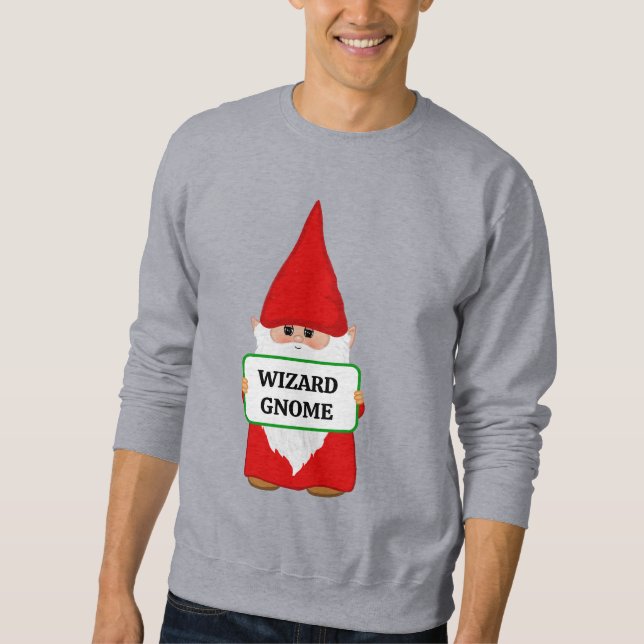 Sweatshirt T-Shirt Gnome de Noël Magicien (Devant)