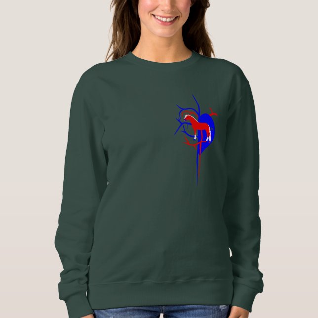 Sweatshirt T-Shirt Haflinger Horse Lover (Devant)