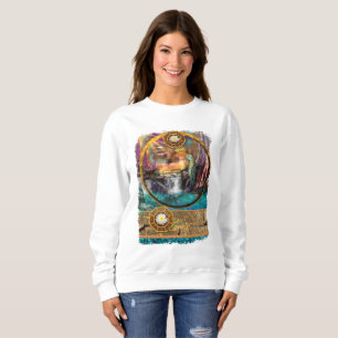 Sweatshirt T-shirt LEOPARD BLUE LAGOON