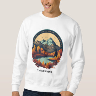 Sweatshirt T-shirt Majestic Mountain Peaks - Adventure Await