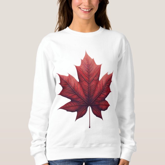 Sweatshirt T-shirt Maple Leaf, apparel, affaire Clothing (Devant)
