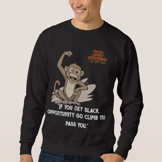 Sweatshirt T-Shirt, Men's Hoodies Late Monkey–Honest Sinner (Devant)