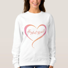 Sweatshirt T-shirt Parties scintillant rose orange Joyful Hea