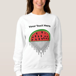 Sweatshirt T-shirt personnalisé Melon d'eau & Palestine