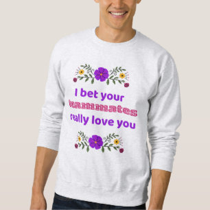 Sweatshirt T-shirt pour adultes à col ras du cou pour l'équip