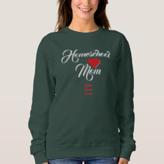 Sweatshirt T-shirt pour maman à domicile personnalisable avec