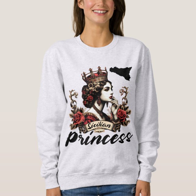Sweatshirt T-shirt princesse sicilienne (Devant)