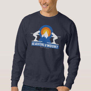 Sweatshirt T-shirt Retro Heavenly Mountain Ski Sunset