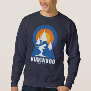 Sweatshirt T-shirt Rétro Sunset Ski de montagne Kirkwood