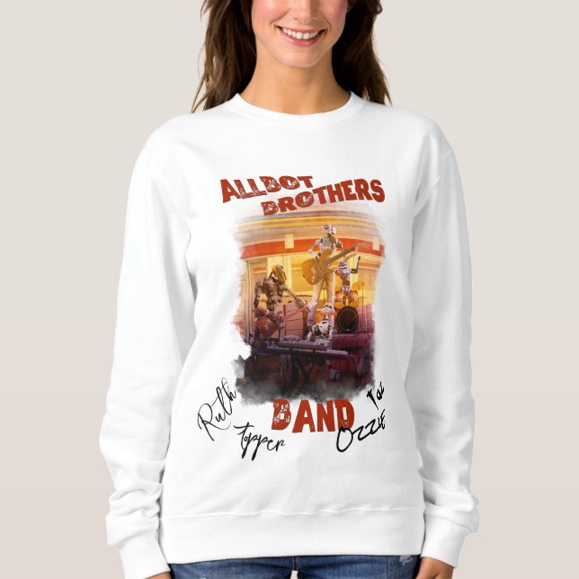 Sweatshirt T-shirt Signed Allbot Brothers Band (Devant)