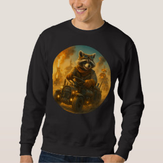 Sweatshirt T-shirt Steampunk – Raton laveur aventureux en sty
