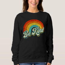 T-shirt sweatée à col rond "Be Kind Rainbow"