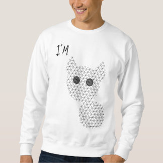 Sweatshirt T-shirt vêtement minimaliste chat