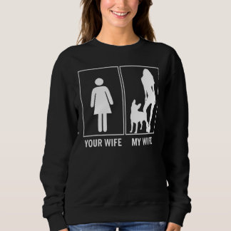 Sweatshirt Ta Femme Ma Femme French Bulldog