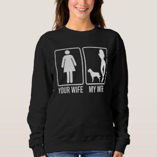 Sweatshirt Ta Femme Ma Femme Pour Mari Chien Rottweiler Papa
