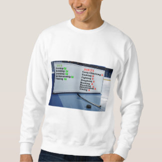 Sweatshirt Tableau blanc de Hockey Do et Don't