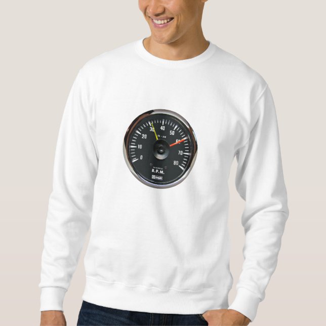 Sweatshirt Tachomètre automatique vintage arrondi (Devant)