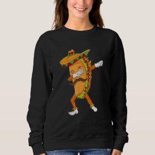 Sweatshirt Taco Dabbing Post Mexicain Nourriture 5 De Mayo Ga