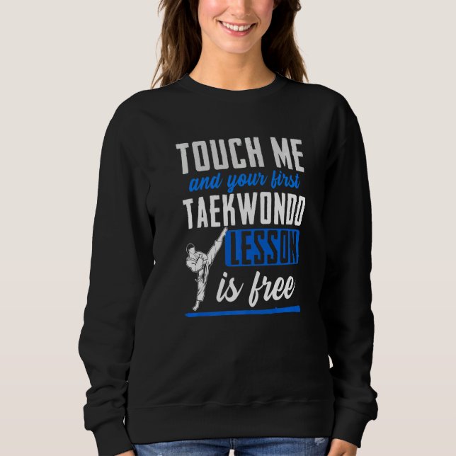 Sweatshirt Taekwondo Pour Enfants Hommes Femmes Garçons Fille (Devant)
