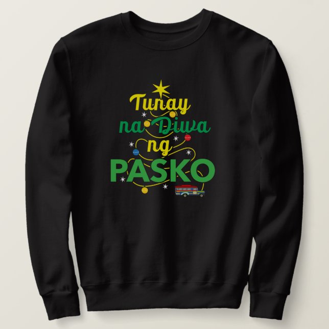 Sweatshirt Tagalog Philippines Spirit of Christmas (Design devant)