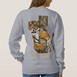 Sweatshirt Tai Chi Qigong Tiger Iconique Insight Painting Des
