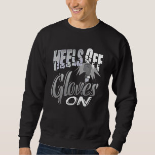 Sweatshirt Talons Les Filles Sur La Boxe Humour Drôle Fille B