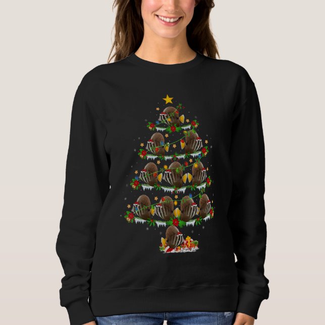 Sweatshirt Tang Fish  Xmas Lights Tang Christmas Tree (Devant)