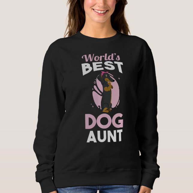 Sweatshirt Tante de chien Dachshund (Devant)