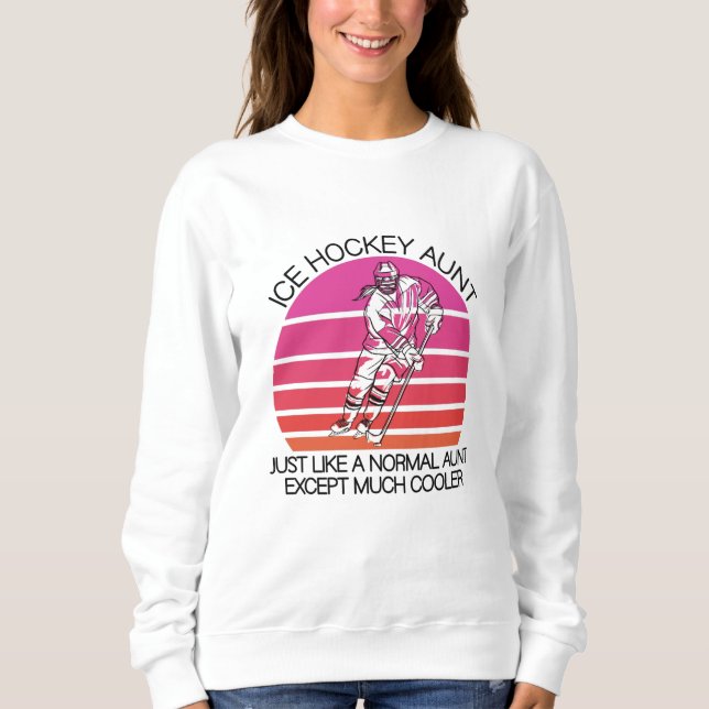 Sweatshirt tante de hockey sur glace (Devant)