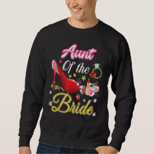 Sweatshirt Tante De La Mariée Joyeuse Mariage Flower Rose Cha