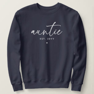 Sweatshirt Tante Elégante Typographie Nouvelle Tante