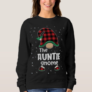 Sweatshirt Tante Gnome Buffalo Plaid Correspondant Cadeau de