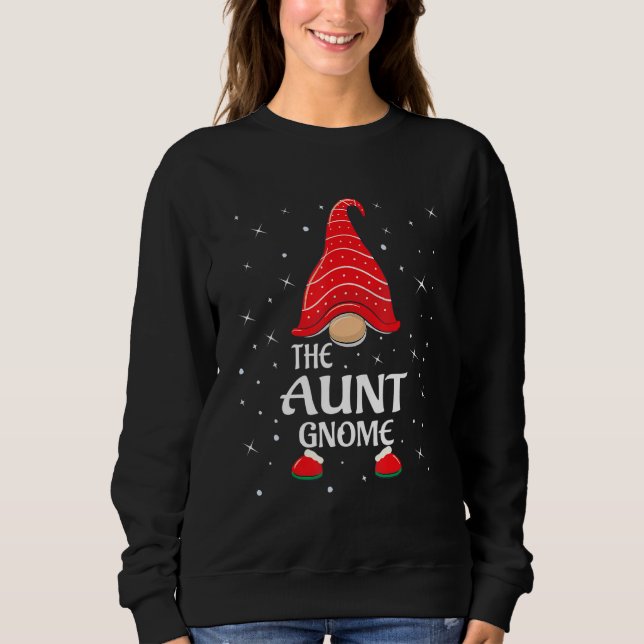 Sweatshirt Tante Gnome Buffalo Plaid Correspondant Famille No (Devant)