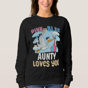 Sweatshirt Tante rose ou bleue t'aime le plus Tante formidabl