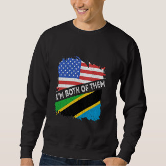 Sweatshirt Tanzanie USA Amérique Tanzanie Racines tanzanienne