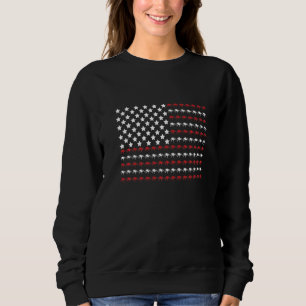 Sweatshirt Tarantula 4 juillet empreinte de patte drapeau amé