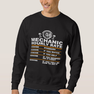 Sweatshirt Tarif Horaire Mécanique Pour La Réparation Mécaniq