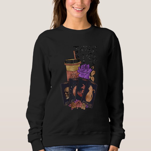 Sweatshirt Tarot and Tea Tarot card reading (Devant)