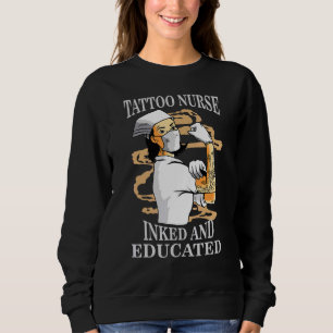 Sweatshirt Tatouage Infirmière Unité de soins intensifs Icu A