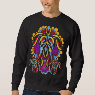 Sweatshirt Tatouage polynésien Océan Animal Maori Mer hawaïen