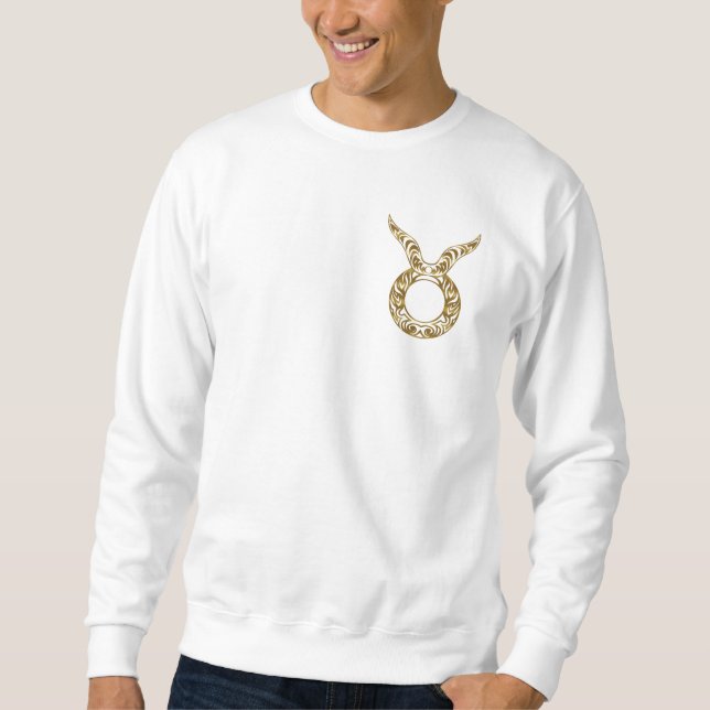 Sweatshirt Taurus Zodiac - Or tribal (Devant)