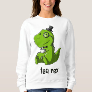 Sweatshirt Tea Rex T-Rex Dinosaur Dino Café Cool de boisson c