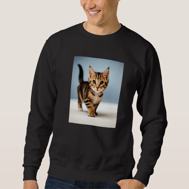 Sweatshirt tea tiger kitten (Devant)